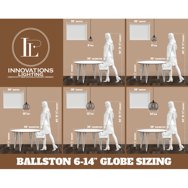 Ballston 14" Mini Drum Pendant in White & Polished Chrome