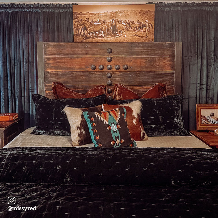 Twin Midnight Blue Velvet Quilt Set