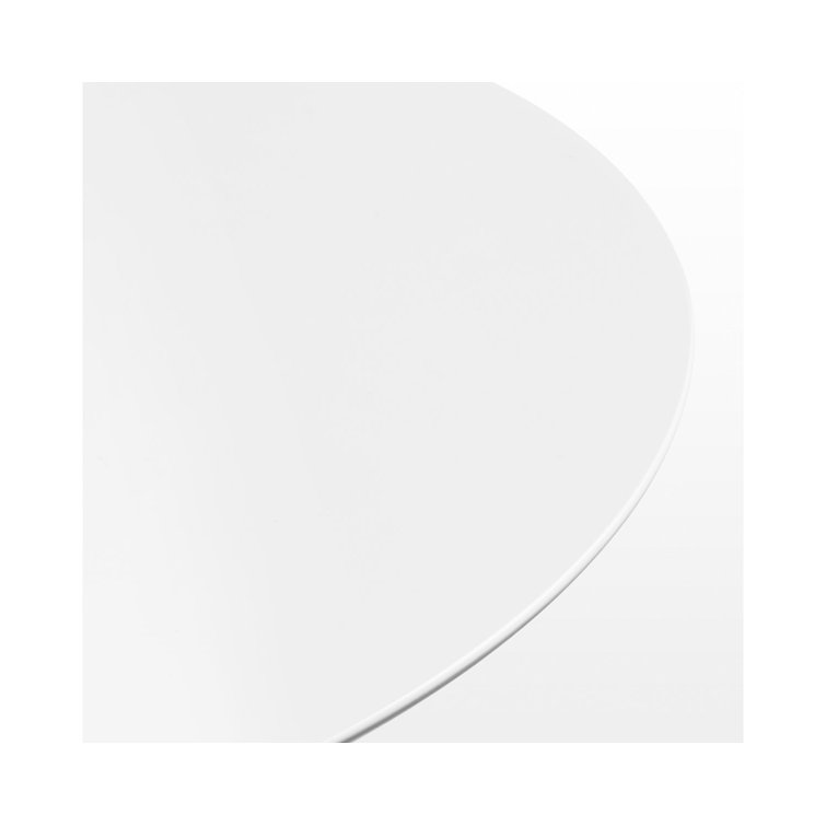 White Metal 12" H Circular Side Table