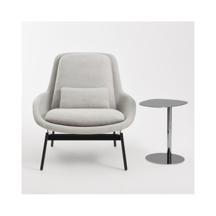 Polished Stainless Steel Rectangular End Table