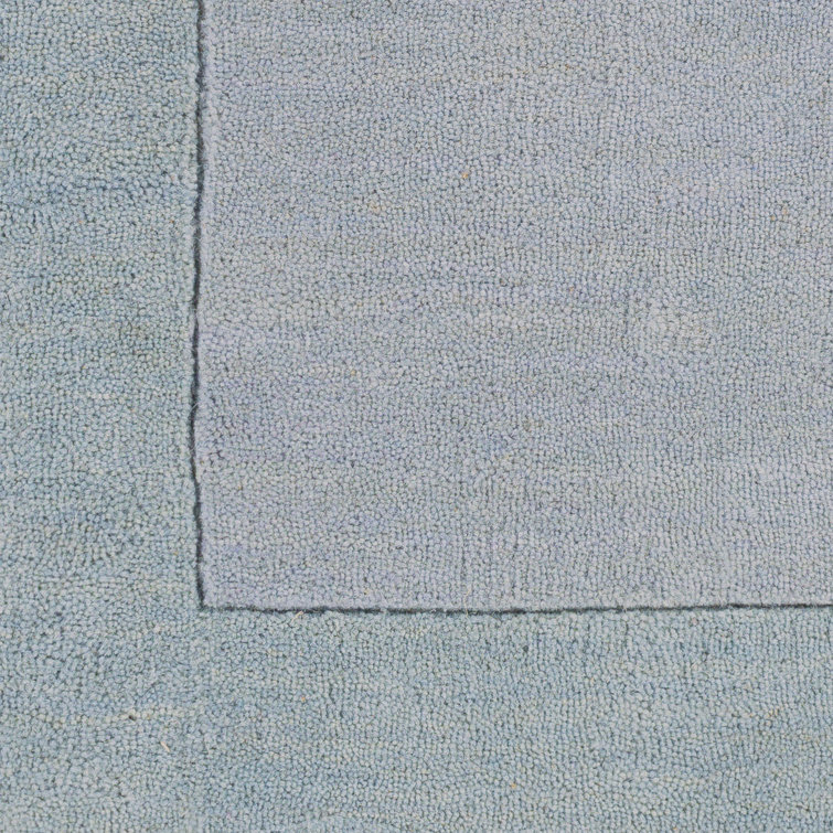 Gray Handmade Wool Reversible Rectangular Area Rug 8' x 11'