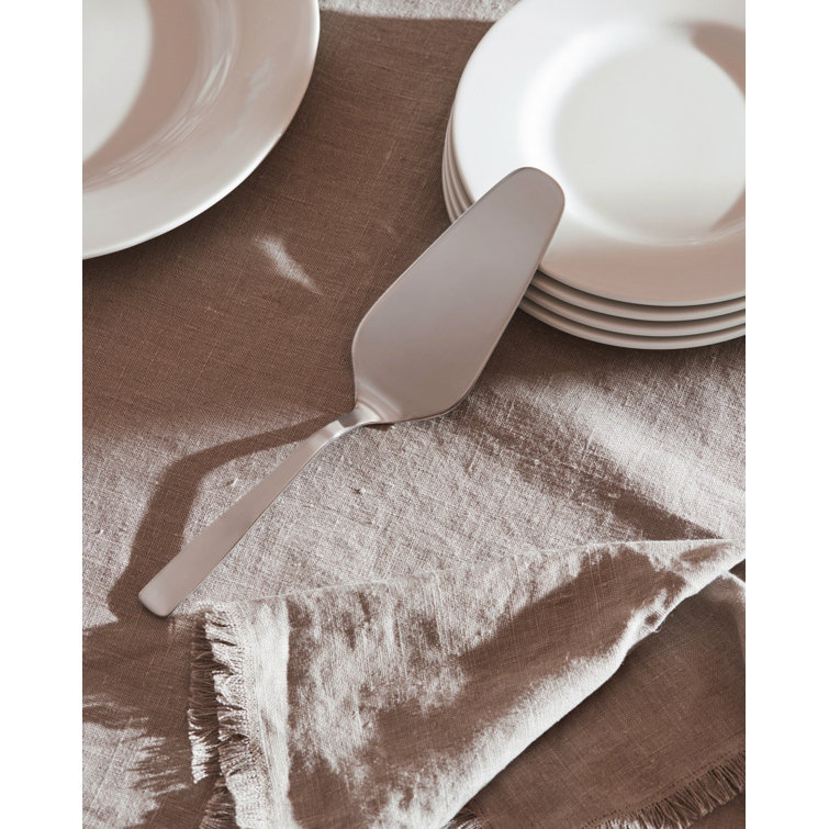 Polished Stainless Steel Minimalist Cake Server