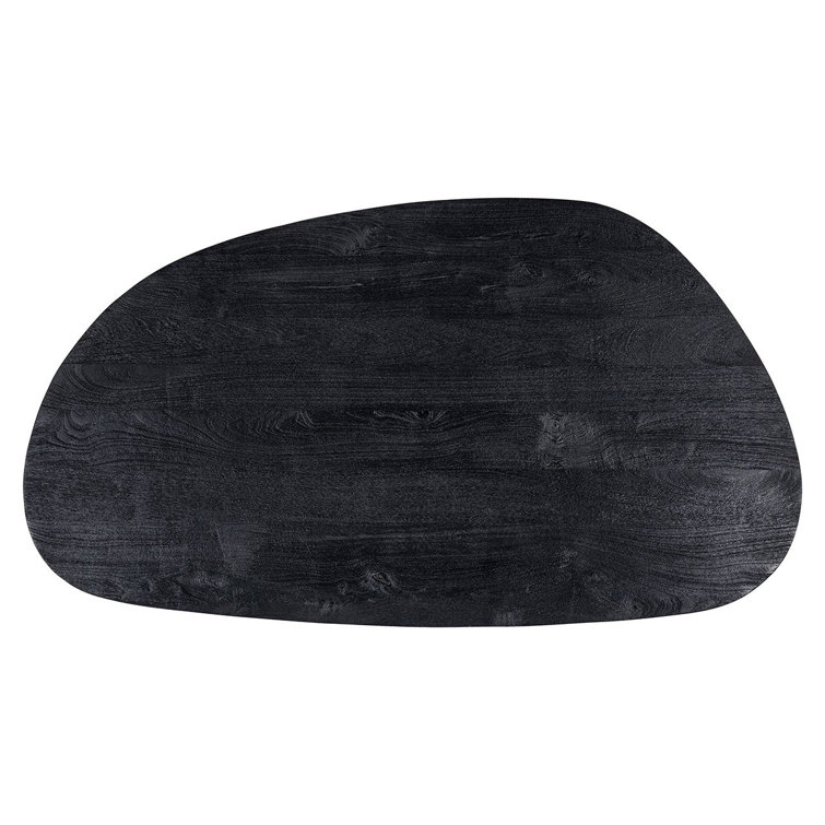 Hudson Black Mango Wood Free Form Coffee Table
