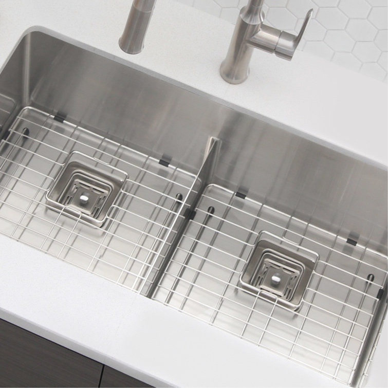 Square Stainless Steel Kitchen Sink Strainer with Removable Basket