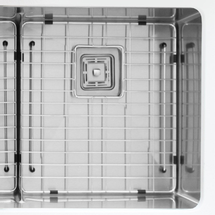 Square Stainless Steel Kitchen Sink Strainer with Removable Basket