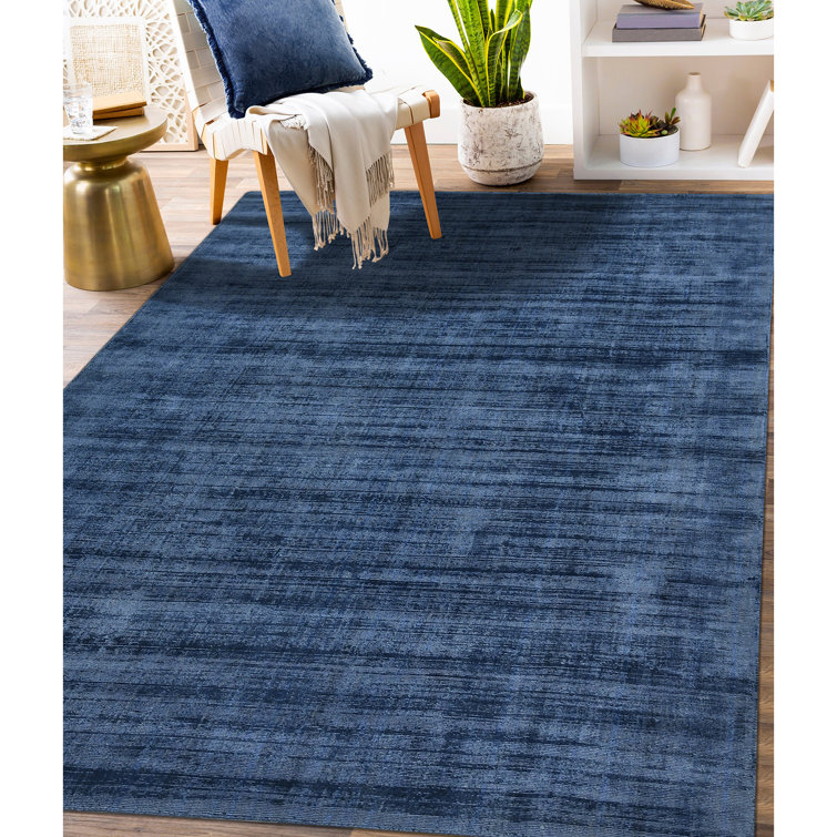 Sapphire Breeze Hand-Loomed Viscose 5' x 8' Area Rug