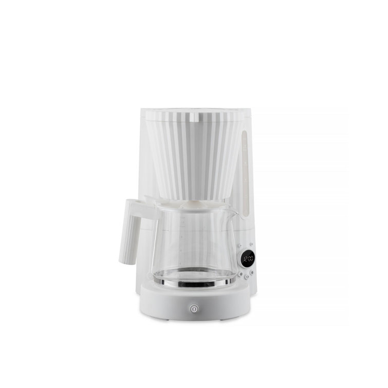 White Pleated One Size Drip Coffee Maker