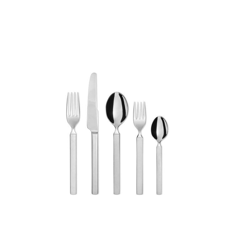 Alessi Alessi Dry Stainless Steel Flatware Set