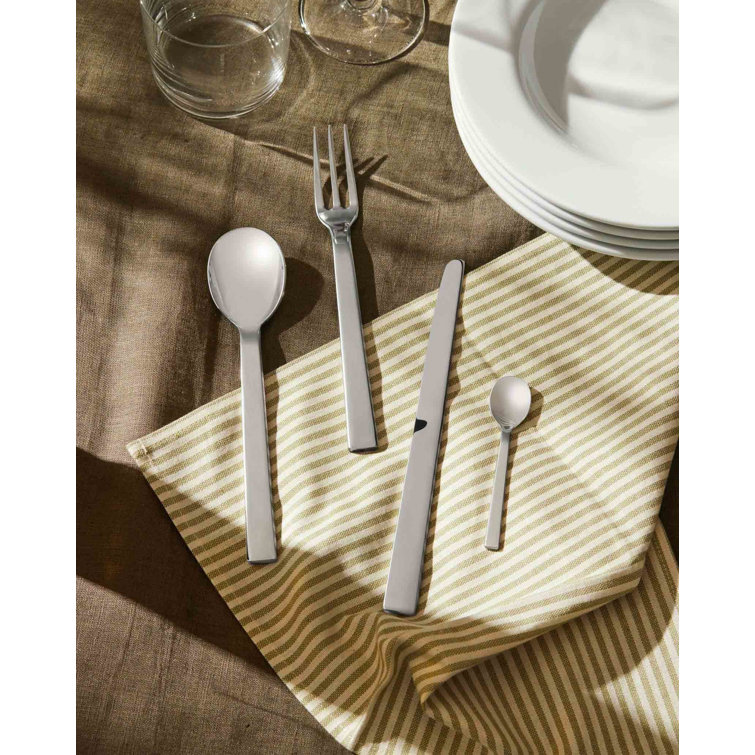 Santiago Mirror Polished Stainless Steel Soup Spoon Set