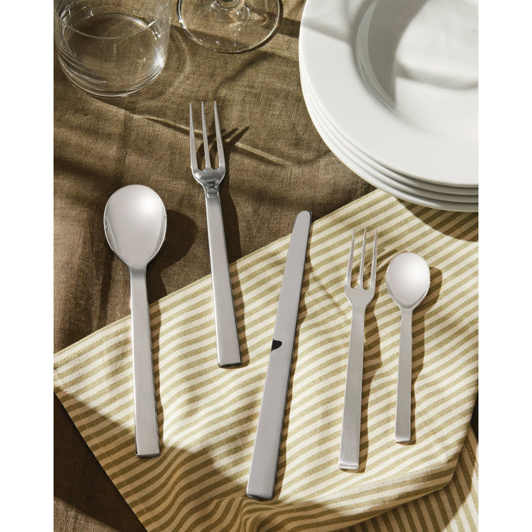 Santiago Mirror Polished Stainless Steel Soup Spoon Set