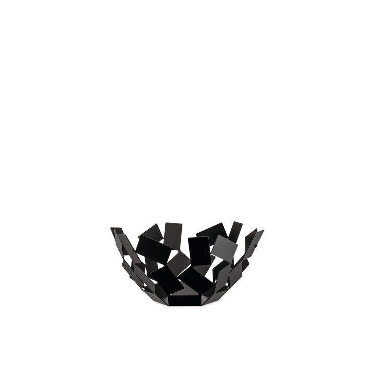 Black Geometric Stainless Steel Fruit Holder