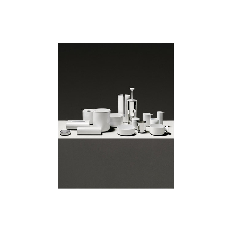 Silver Freestanding Toilet Brush with Holder