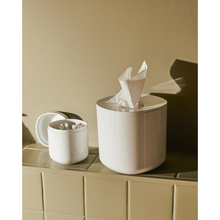 White Minimalist Cotton Swabs Holder