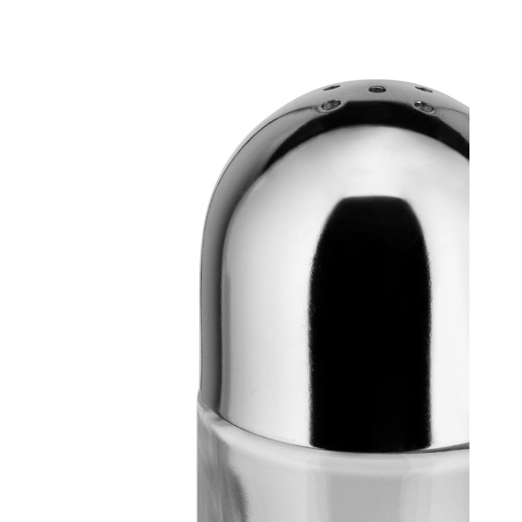 Crystal and Stainless Steel Modern Salt Castor