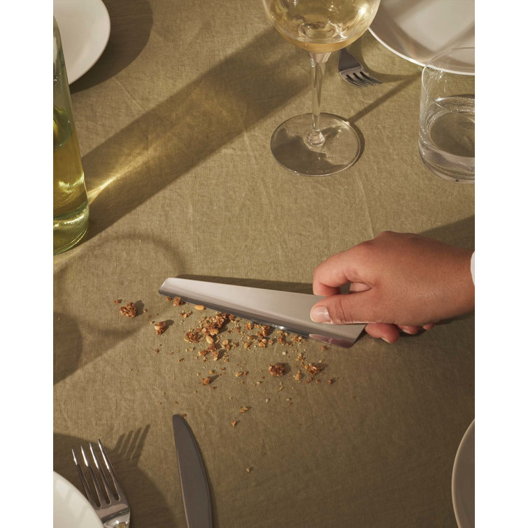 Silver Stainless Steel Modern Crumb Collector
