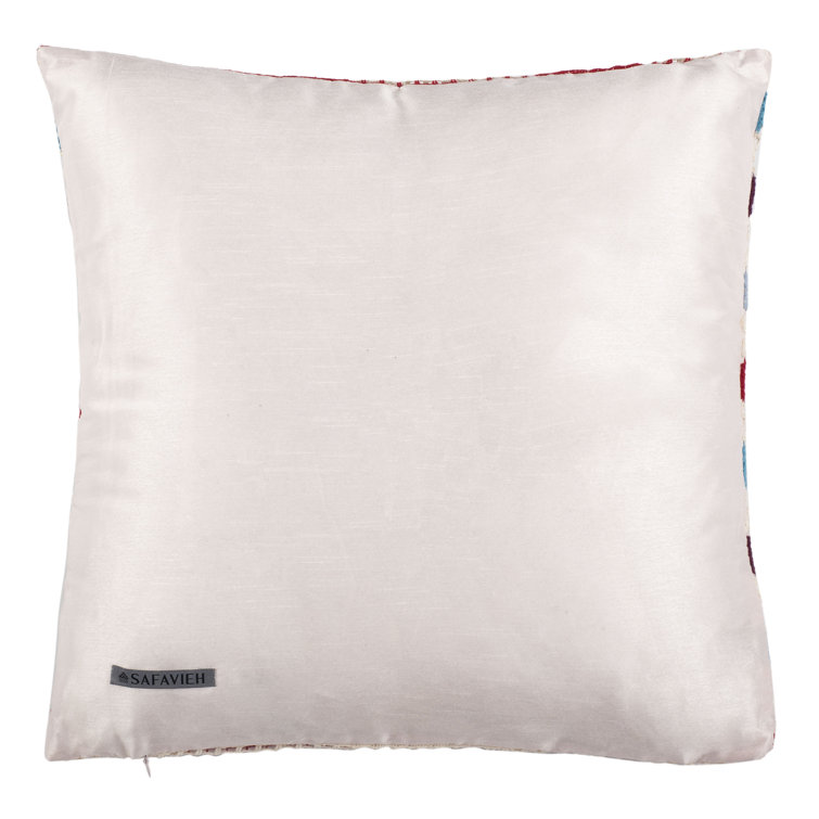 Leslie 18" Red and White Polyester Decorative Pillow Set