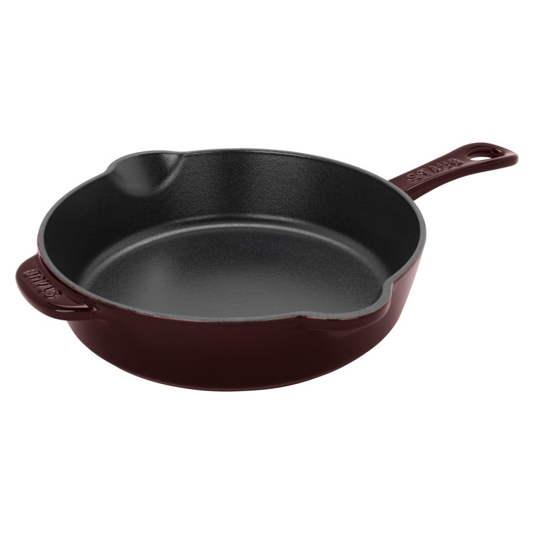 Grenadine Cast Iron 8.5-inch Deep Skillet with Ceramic Coating