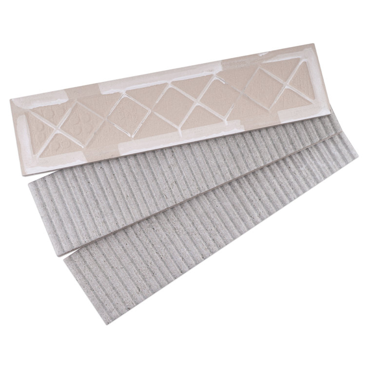 Gray 3x12 Matte Ceramic Brick Look Subway Wall Tile