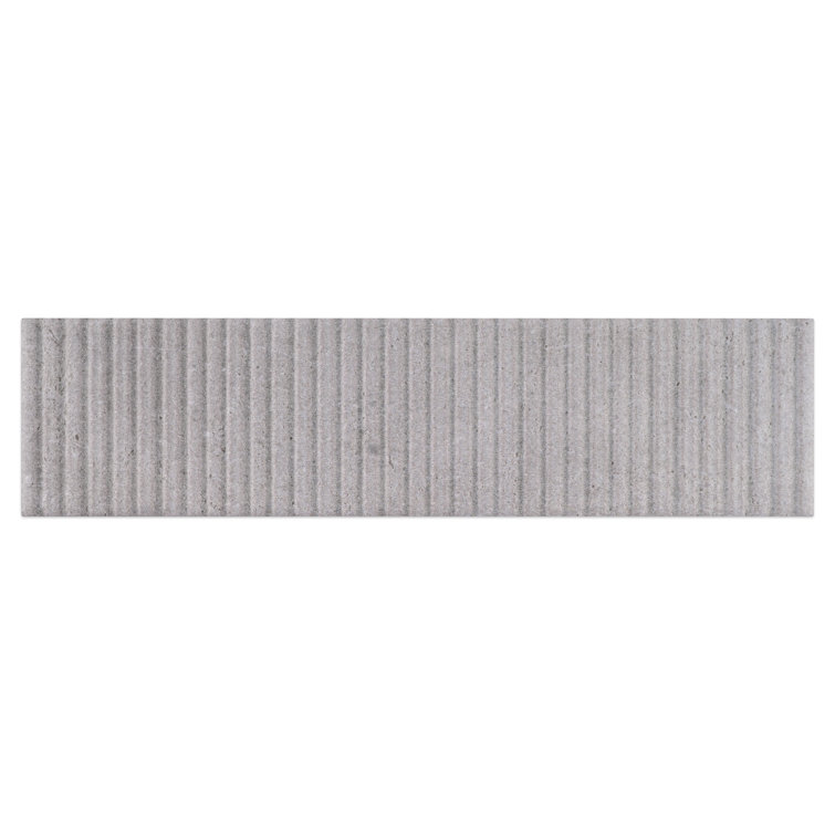 Gray 3x12 Matte Ceramic Brick Look Subway Wall Tile