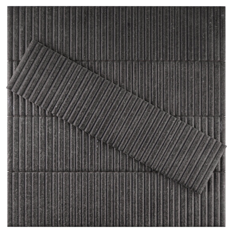 Noir Matte 3x12 Ceramic Subway Wall Tile