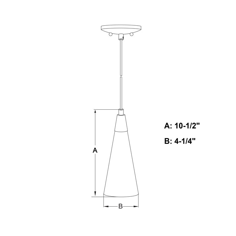 Milano Satin Nickel Mini Cone Pendant Light