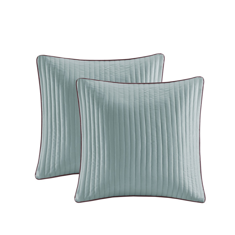 California King Blue Jacquard Cotton Comforter Set