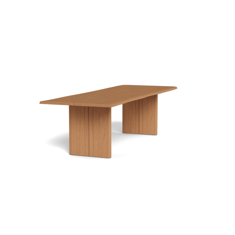 Martyn Lawrence Bullard Teak Natural Solid Wood Rectangular Dining Table