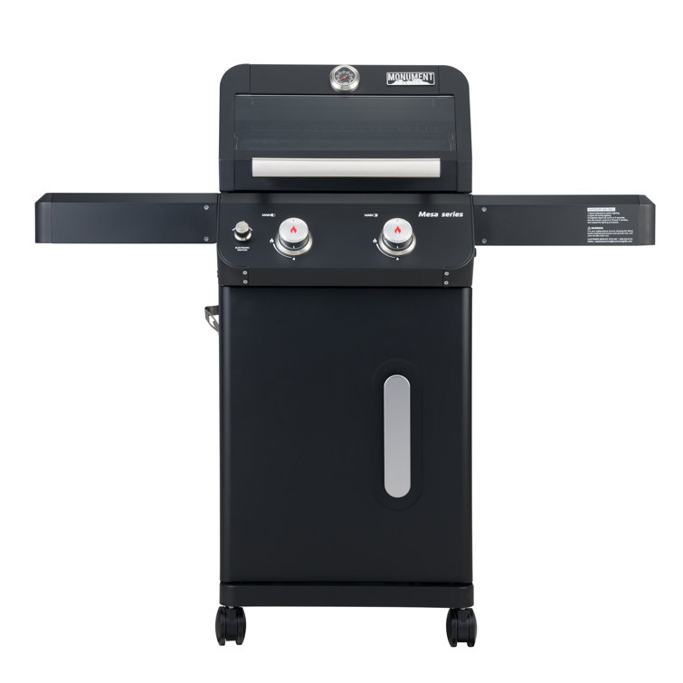 Mesa Black 2-Burner Stainless Steel Propane Gas Grill with LED Controls