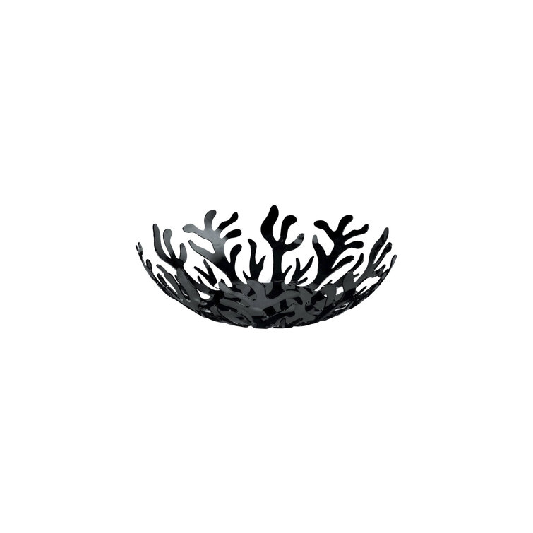 Large Red Stainless Steel Mediterraneo Fruit Bowl