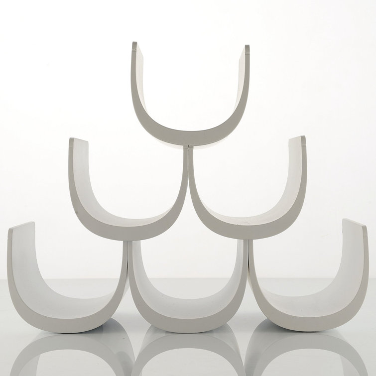 White Modular Thermoplastic Resin Bottle Holder