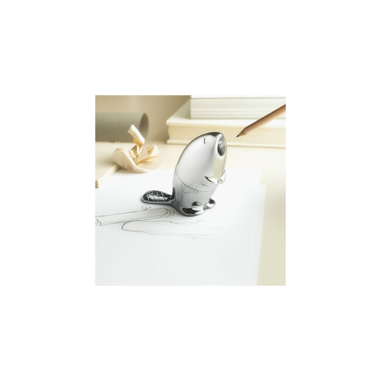 Kastor Chrome Beaver Pencil Sharpener and Paperweight