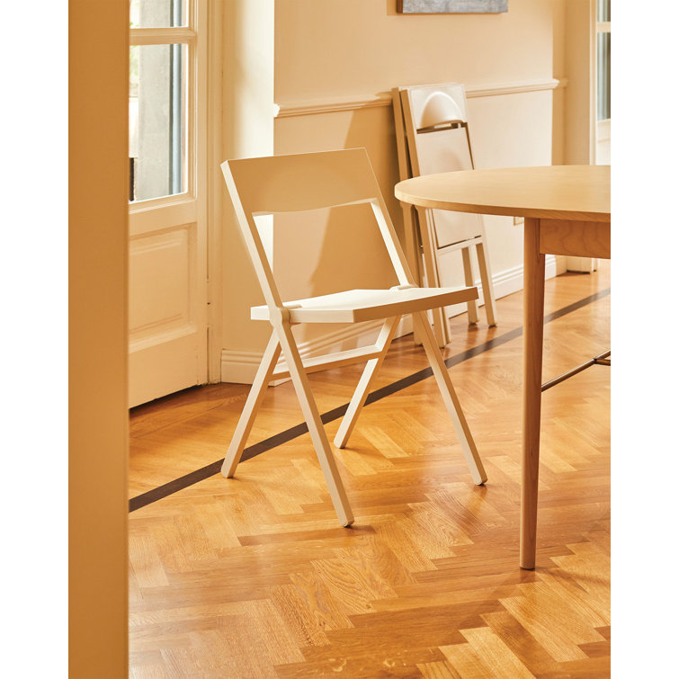 Piana White Foldable and Stackable Indoor/Outdoor Chair