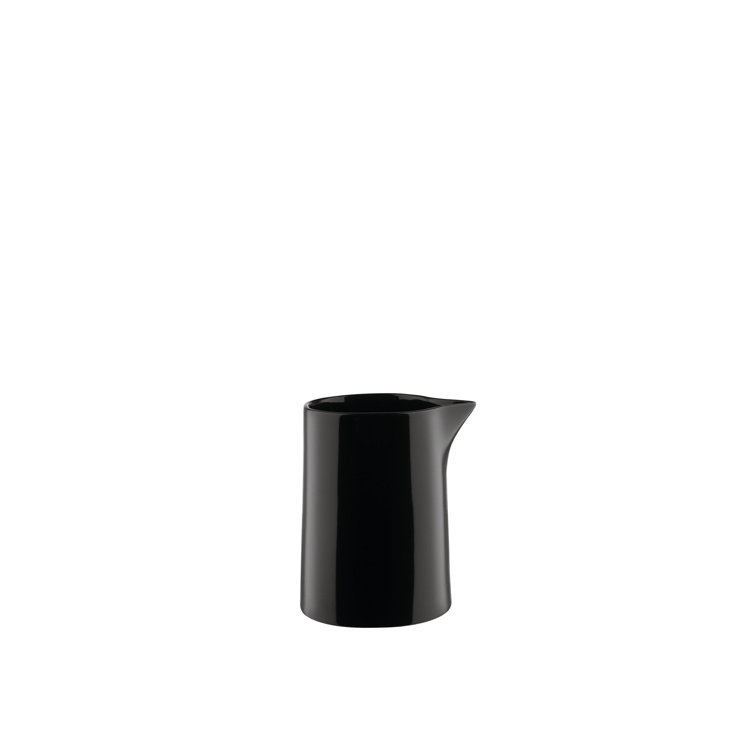 Black Ceramic Stoneware Tonale Serving Pitcher