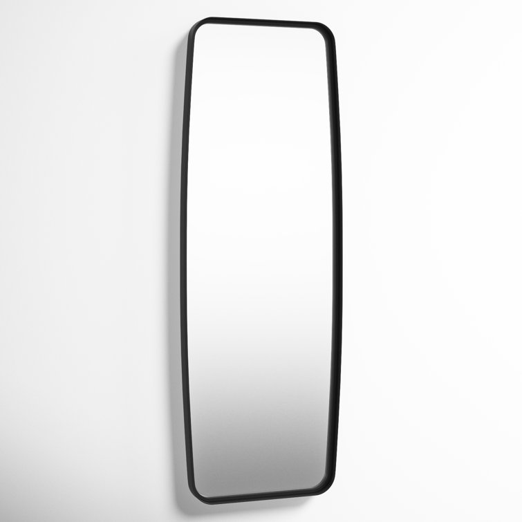 Rectangular Black Metal Full Length Wall Mirror