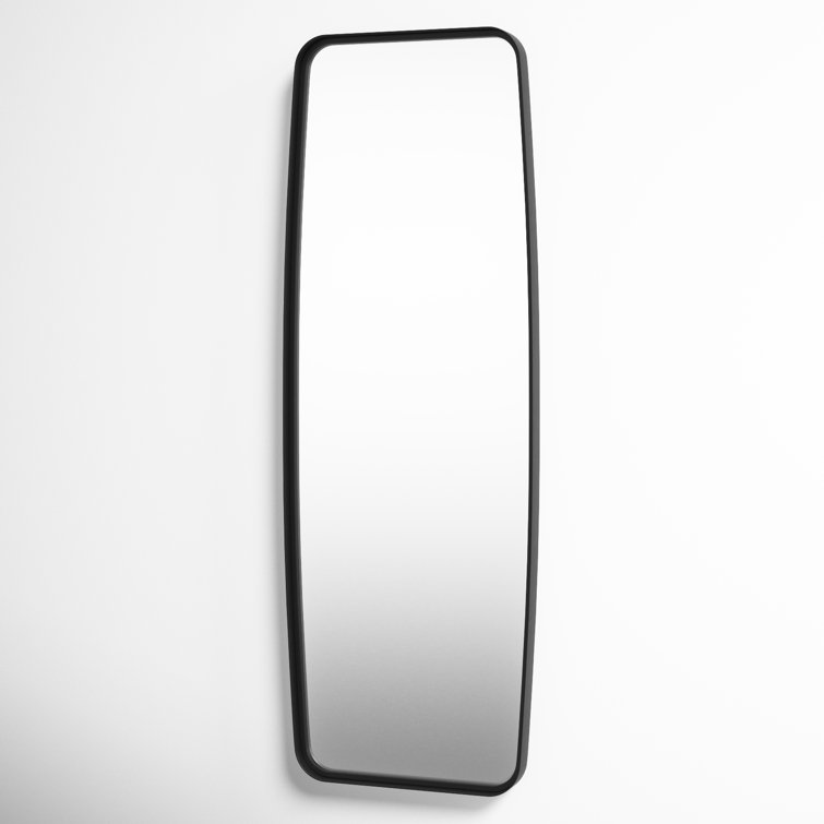 Rectangular Black Metal Full Length Wall Mirror