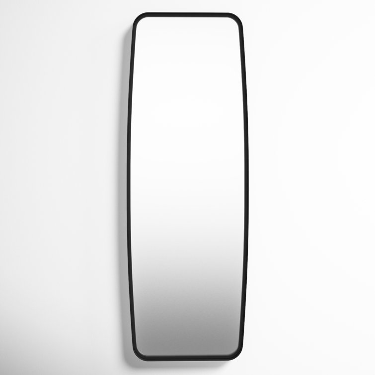 Rectangular Black Metal Full Length Wall Mirror