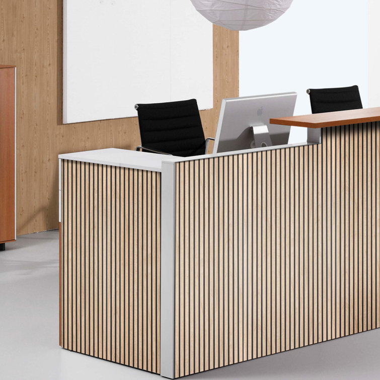 Maple 94.5" x 12" Polystyrene 3D Wood Slat Wall Panels