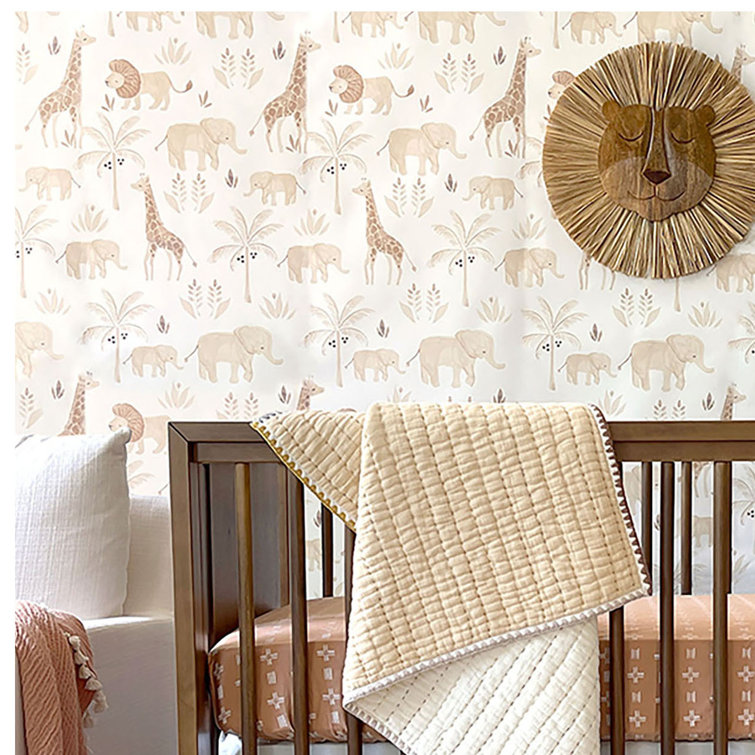 Kendi Safari Animal Non-Pasted Wallpaper for Nursery
