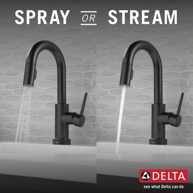 Sleek Stainless Steel 14" Modern Pull-Out Spray Kitchen Faucet
