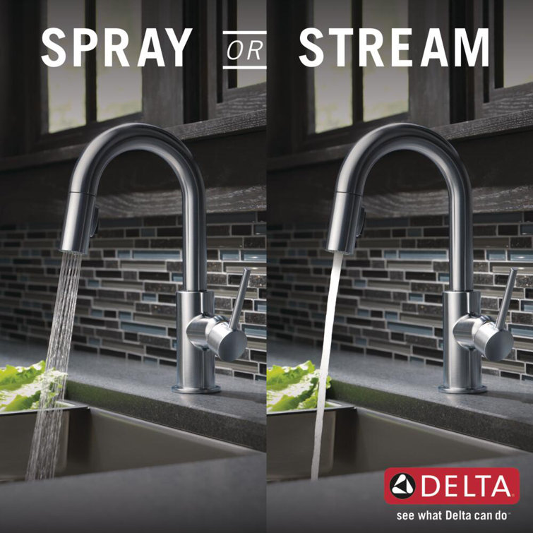 Stainless Steel Modern Pull-Down Kitchen Faucet with Touch Technology