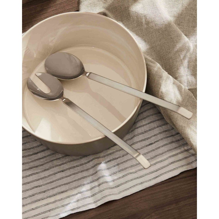 Achille Castiglioni Stainless Steel Salad Serving Set