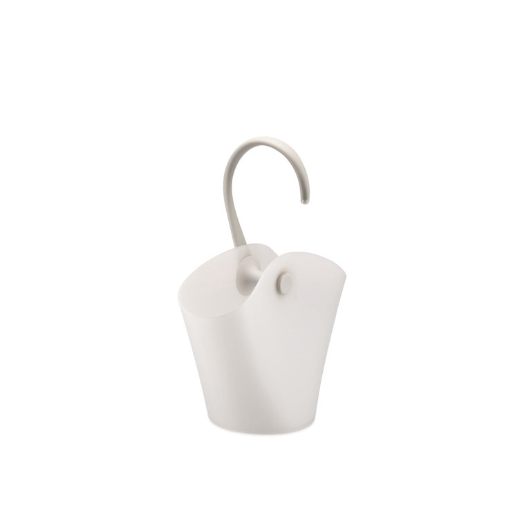White Insulated Plastic Wine Cooler with Handle