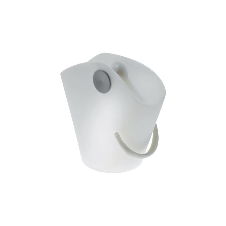 White Insulated Plastic Wine Cooler with Handle