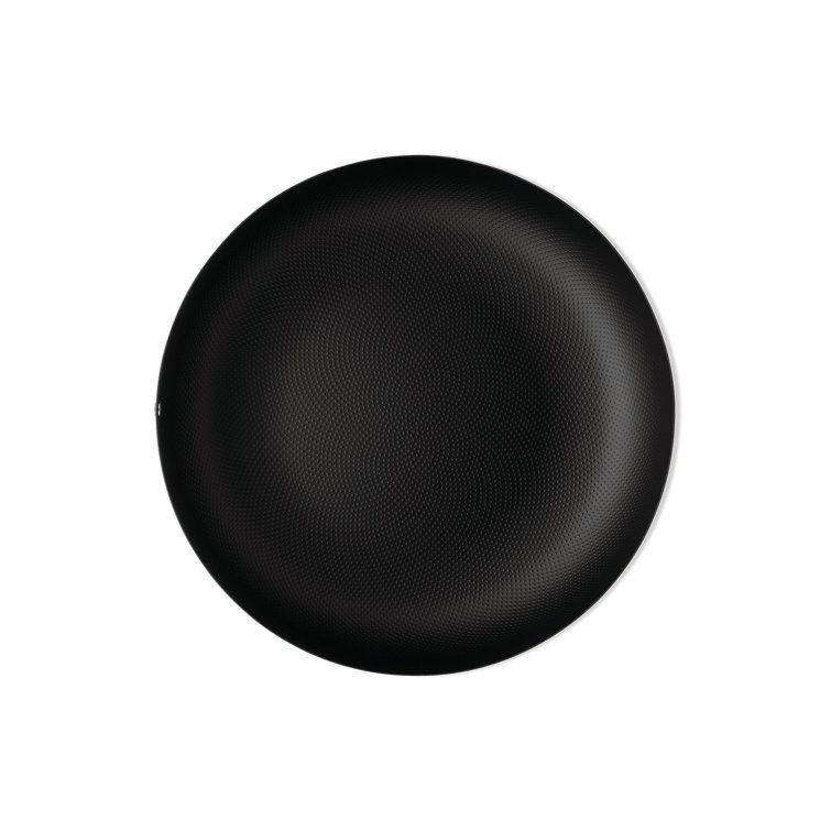 Alessi Textures & Colours Epoxy Resin Round Basket, 11.42", Black