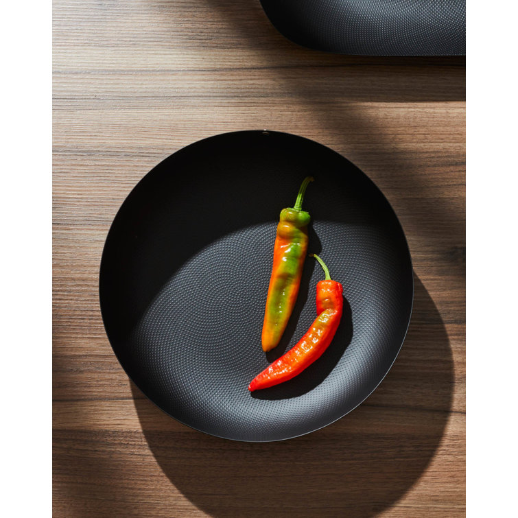 Alessi Textures & Colours Epoxy Resin Round Basket, 11.42", Black