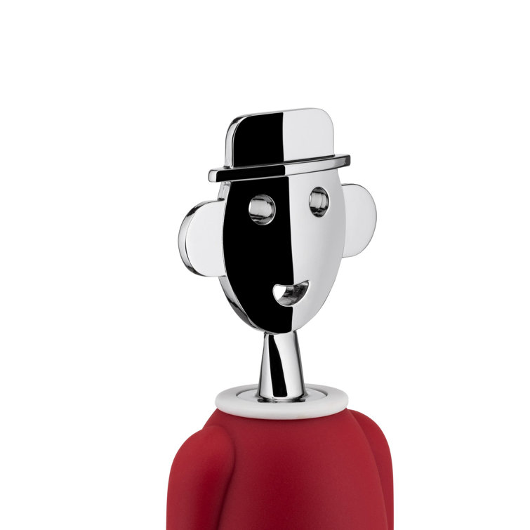 Alessandro M. Red and White Cartoon Corkscrew