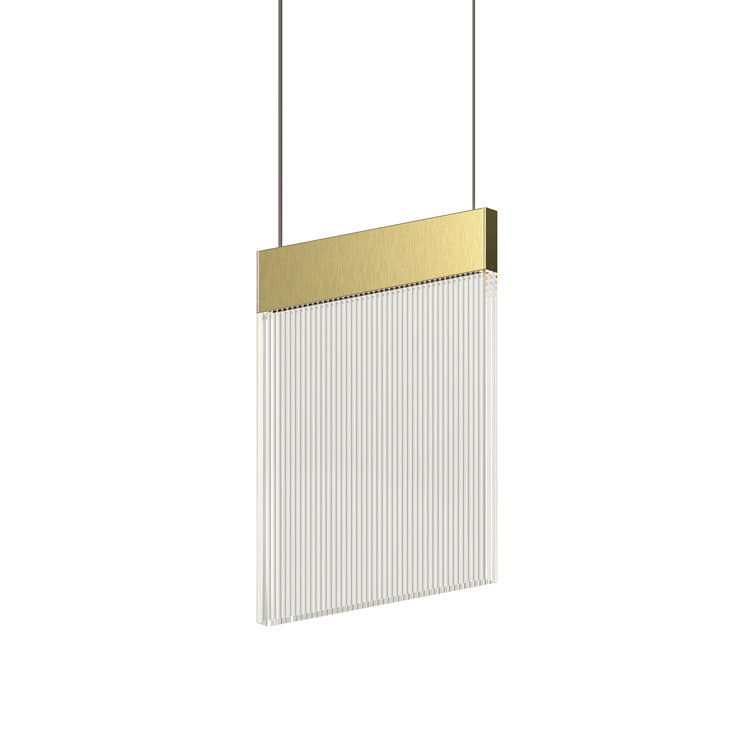Mini Brass and Aluminum LED Indoor/Outdoor Pendant Light