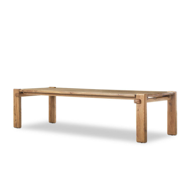 Grand Rectangular Reclaimed Wood Dining Table for 12