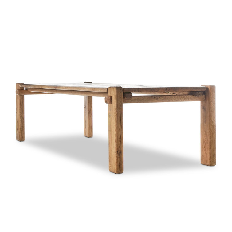 Grand Rectangular Reclaimed Wood Dining Table for 12