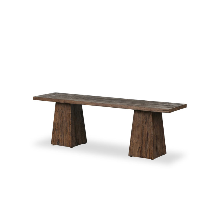 Nordquist Dark Brown Wood Console Table with Storage